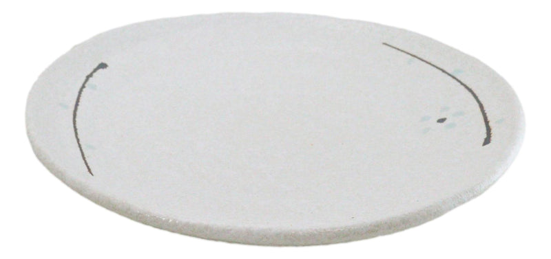 Pack Of 5 Ceramic Yukino Hana Collection Porcelain Round Dinner Plates 8.75" D