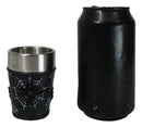 Set Of 4 Gothic Arachnid Black Giant Spider With Webs Shooter Shot Glasses
