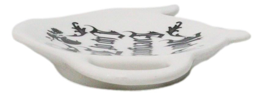 Pack Of 2 Wicca Not Everyone's Cup Of Tea Ceramic Tea Spoon Or Bag Holder Plates