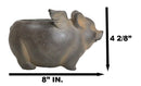 Rustic Country Farm Hog Heavens Angel Wings Pig Decorative Vase Planter Pot
