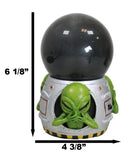 UFO Spaceship Green Roswell Aliens See Hear Speak No Evil Sandstorm Ball Decor