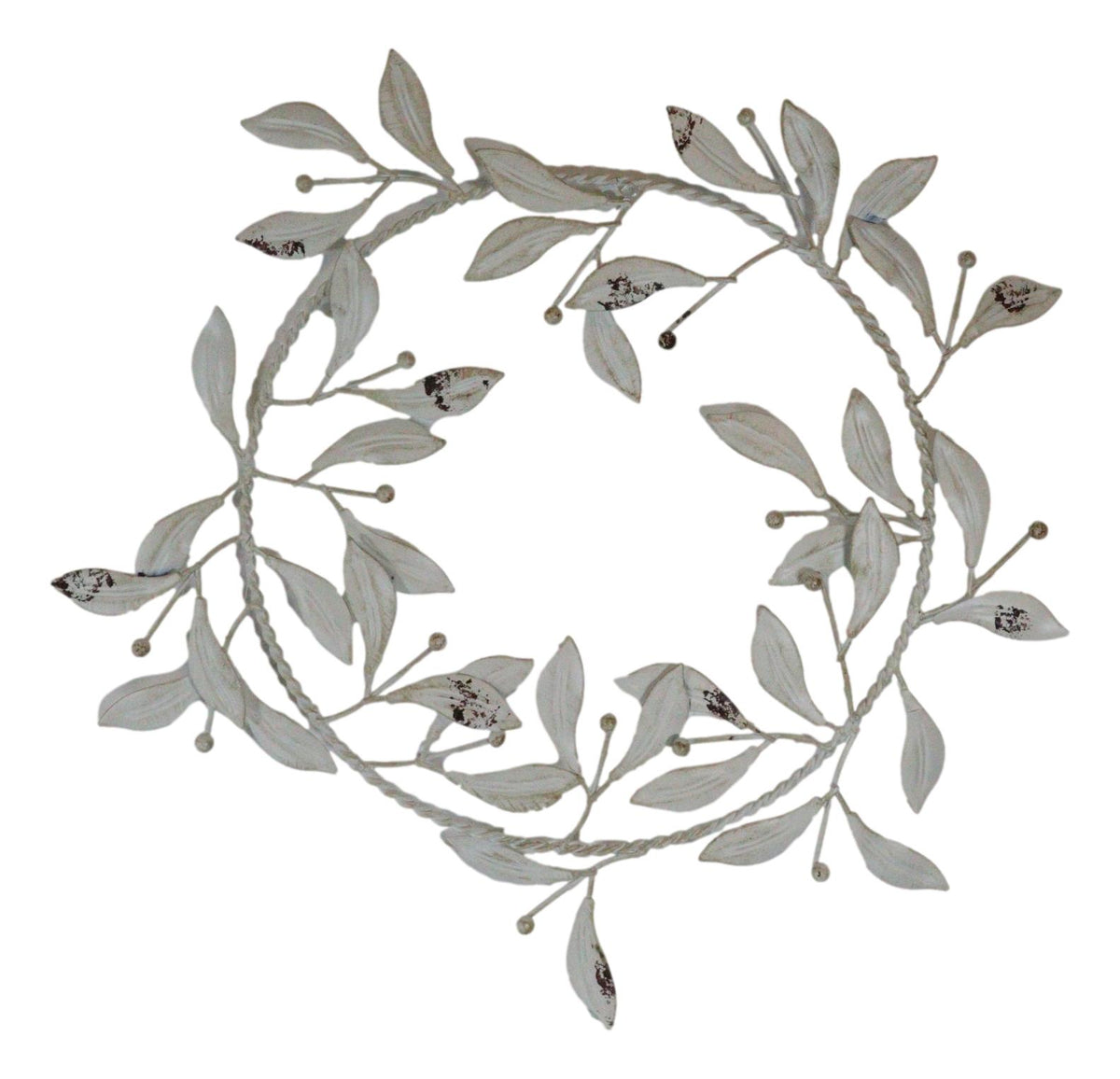 Set of 4 Large 17" Colorful Metal Tree of Life Floral Wreath Medallion Circle