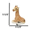 Wildlife Safari Savannah Masai Giraffe Calf Sitting in Repose Figurine 5.75"H