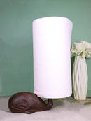Rustic Cast Iron Marine Sperm Whale With Long Tail Kitchen Paper Towel Holder