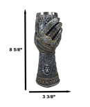 Ebros Gift Royal Fleur De Lis Braveheart Lion Gauntlet 8.75"H 8oz Wine Drink Goblet Chalice Cup