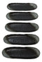 Pack Of 3 Charcoal Grey Tone Hakumu Wavy Oblong Long Serving Platter 13.25"L