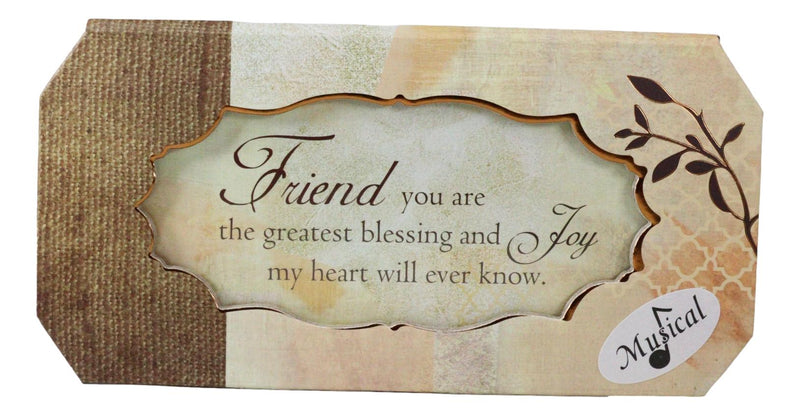 Blessings Memories Love Joy Friend You Are The Greatest Musical Trinket Box