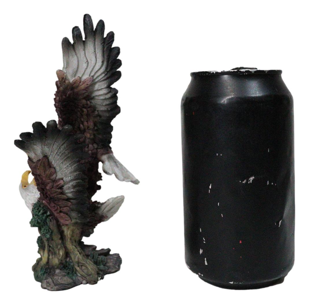 Wild Heritage Bald Eagles Fighting Figurine 2 American Eagles in Mid-Air Battle