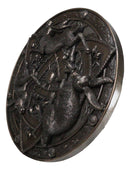 Faux Bronze Triquetra Three Hares Wheel Cycles Of Life Shield Wicca Wall Decor