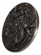 Faux Bronze Triquetra Three Hares Wheel Cycles Of Life Shield Wicca Wall Decor