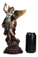 Armageddon War Archangel Saint Michael With Sword Trampling On Satan Figurine