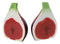 Realistic Ceramic Purple Fig Halves Salt And Pepper Shakers Figurine Set