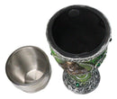 Green Wicca Triple Goddess Maiden Mother Crone Witchcraft Wine Goblet Chalice