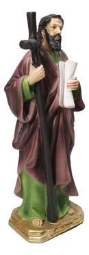 Christian Apostle Of Jesus Martyr Saint Philip With Tall Cross Figurine 8"H