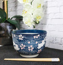 Pink Sakura White Rabbits Large 24Oz Donburi Ramen Bowl With Chopsticks Set