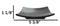 Pack Of 5 Charcoal Grey Hakumu Collection Square Appetizer Dessert Salad Plates