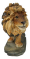 African Savanna Safari Wildlife Majestic Lion Prowling in Grasslands Figurine