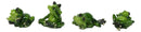 Set of 4 Whimsical Green Pond Frogs in Multiple Poses Decorative Figurines
