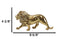 Faux Brass Gold Finish African Safari Prowling Lion King of The Jungle Figurine