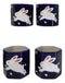 Blue Sakura Cherry Blossoms With Rabbit Hexagonal Teapot With 4 Tea Cups Set