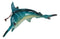 Set Of 6 Nautical Blue Swordfishes Ocean Marine Wall Decor Tree Ornaments