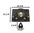 Wiccan Poisonous Plants Serpent Skull Spirit Ouija Talking Board With Planchette