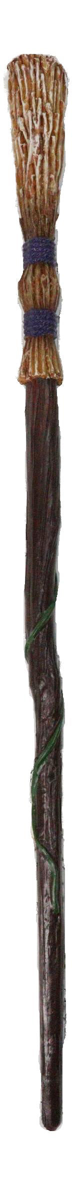 Witch Double Banded Twisted Vine Magical Flying Broom Stick Magic Wand Cosplay