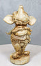 When Pigs Fly Steampunk Air Craft Pilot Aviator Pig Faux Wood Rustic Figurine