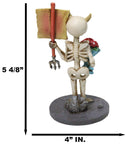 Day Of The Dead Skeleton Valentine With I Hate Everything But U Sign Figurine