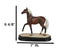 Equine Pride Flaxen Chestnut Horse With Fair Mane And Tail Figurine On Base