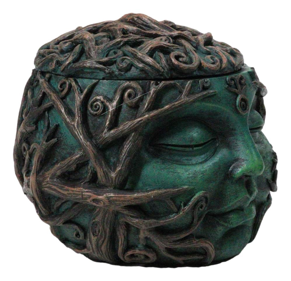 Wiccan Gaia Earth Goddess Mother Nature Keepsake Trinket Box Figurine