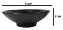 Pack Of 6 Black Kokuyo Ceramic Collection Large Ramen Soup Dinner Bowl 36oz 9"D