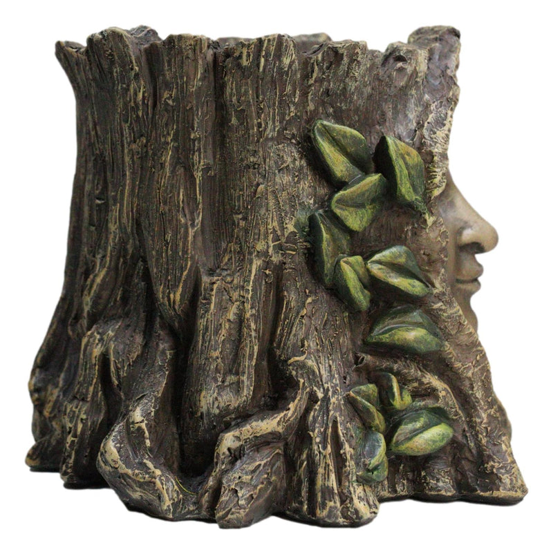 Celtic Greenman Tree Woman Gaia Dryad Ent Earth Goddess Floral Planter Figurine