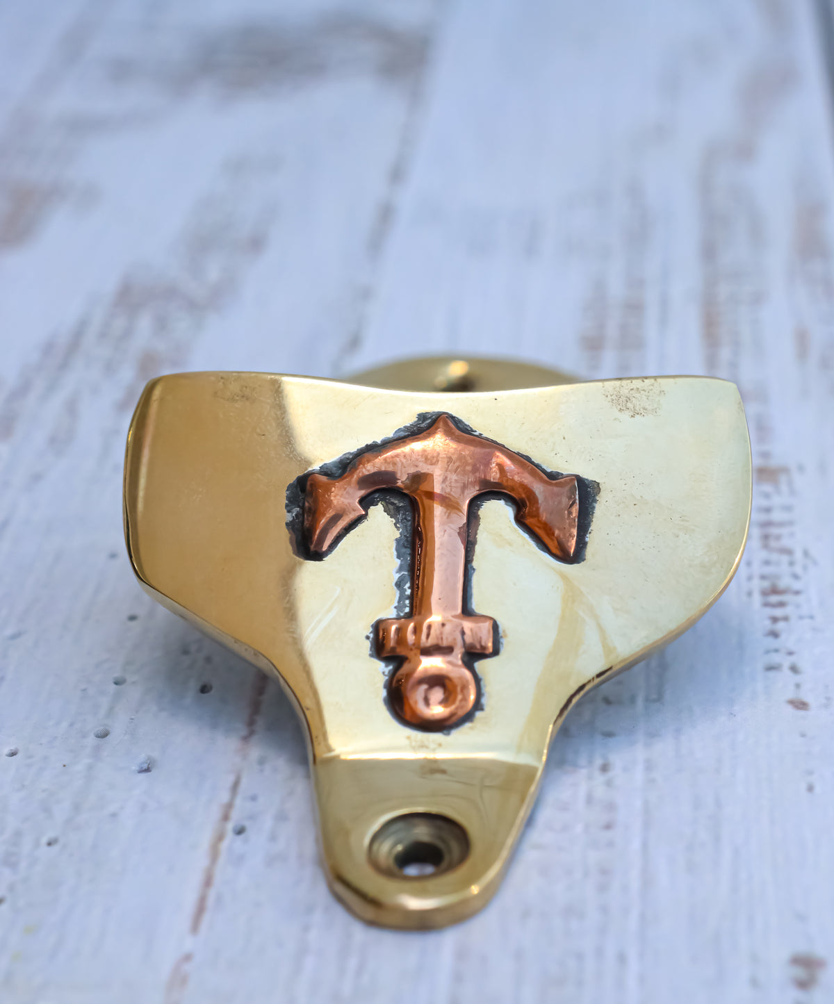 Vintage Traditional Brass Metal Nautical Ship Anchor Wall Beer Bottle Cap Opener