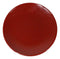 Set Of 6 Traditional Solid Red Black Melamine Salad Appetizer Round Plates 7"D