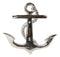 Sleek Aluminum Nautical Coastal Sea Sailor Ship Anchor 2-Peg Double Wall Hooks