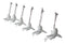 Set Of 6 Antique White Sharks Ocean Marine Wall Hanging Decor Tree Ornaments