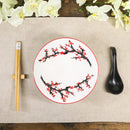 Pink Sakura Ceramic Ramen Rice Bowl With Soup Spoon Chopsticks And Rest Set