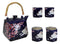 Blue Sakura Cherry Blossoms With Rabbit Hexagonal Teapot With 4 Tea Cups Set