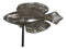 Marine Silver Tone Diamond-Tail Flasher Wrasse Fish Sculpture With Pole Stand