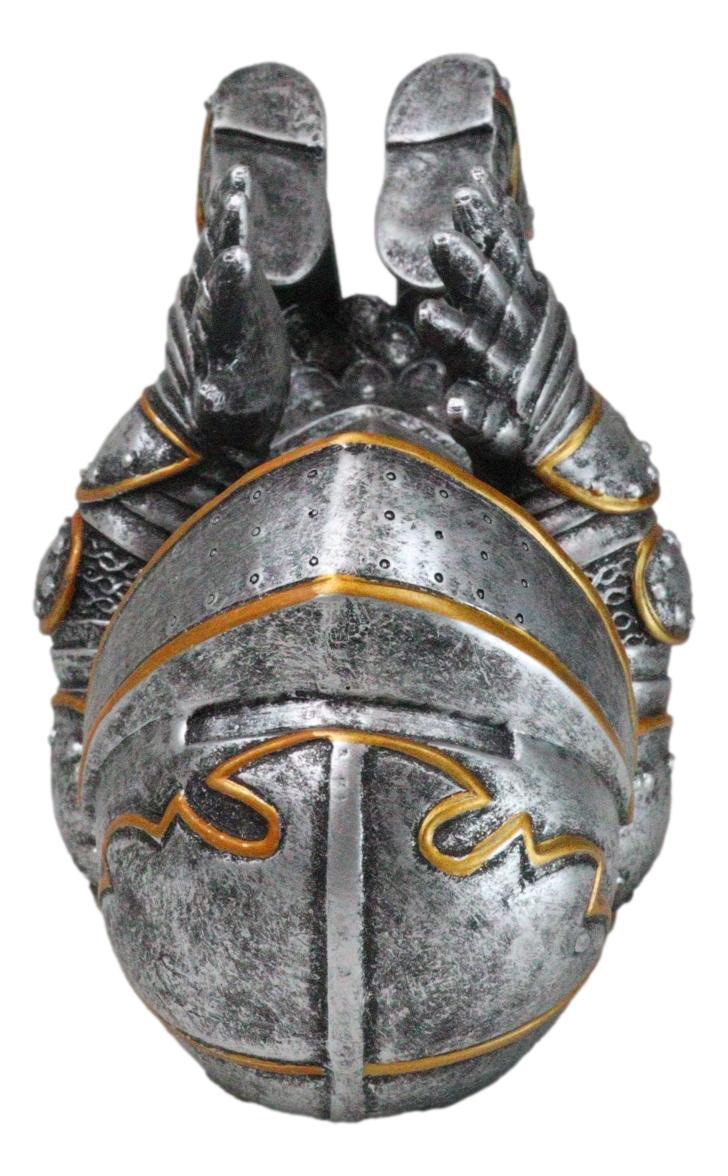 Royal Knight Suit of Armor Wine Guzzler Holder Kitchen Decor Resin Figurine