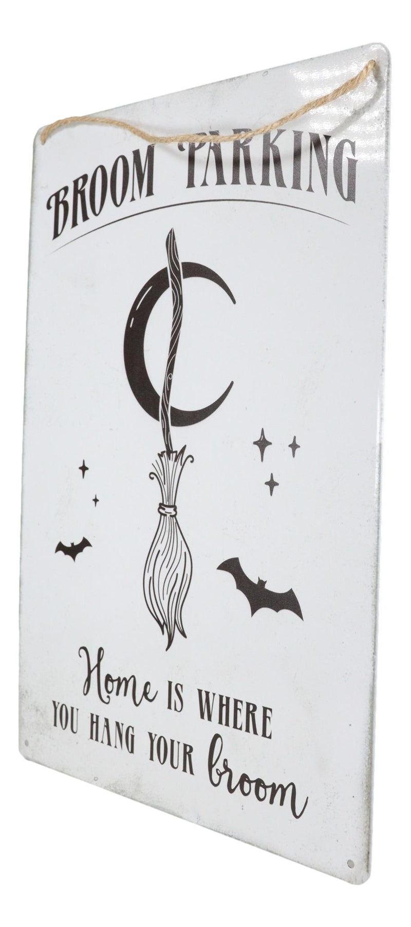 Witch Broom Parking Home is Where You Hang Your Broom Metal Wall Sign Decor