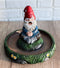 Gnaughty Pot High Smoking Gnome Zen Meditation Cone And Stick Incense Burner