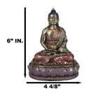 Eastern Enlightenment Meditating Buddha Shakyamuni On Lotus Throne Altar Statue