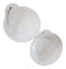 Pack Of 6 Yukino Hana Snowflakes Melamine Shallow Bowls With Handle 7oz
