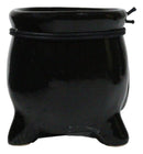 Pack of 12 Ceramic Witch Halloween Black Magic Cauldron Scented Pillar Candles