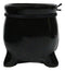 Pack of 12 Ceramic Witch Halloween Black Magic Cauldron Scented Pillar Candles