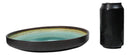 Pack Of 6 Green Midori Kannyu Large Round Dinner Plates With Lip Edge 10" D