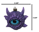 Mordor Legendary Fantasy Purple Eye of The Dragon Hanging Ornament Figurine