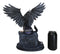 Dark Encounter Gothic Crowned Fairy Queen With Raven Crow On Ledge Figurine